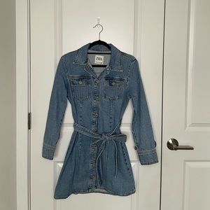 Zara Size Small Denim Dress